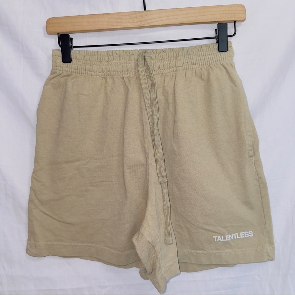 Talentless brown high waisted pull on casual loungewear sweat short size small